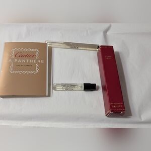 Cartier CARAT LA PANTHERE  PASHA Mini Sample Perfume EDP  EDT LOT OF 3